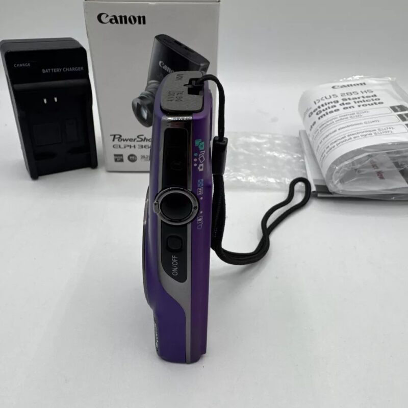 Canon PowerShot Elph 360 HS 20.2MP Digital Camera 12X Zoom Purple - Image 6