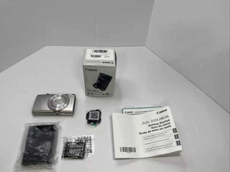 Canon PowerShot ELPH 360 HS 20.2MP Digital Camera 12x Zoom Wifi Silver - Image 2