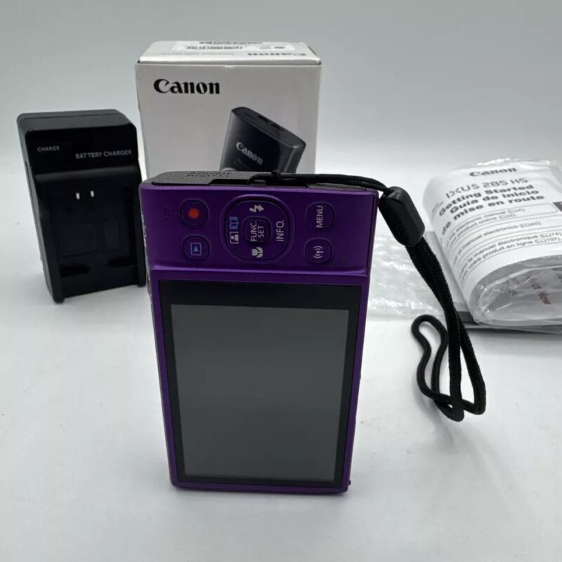 Canon PowerShot Elph 360 HS 20.2MP Digital Camera 12X Zoom Purple - Image 3