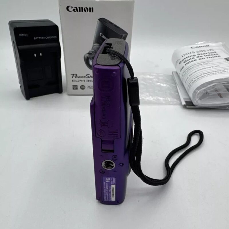 Canon PowerShot Elph 360 HS 20.2MP Digital Camera 12X Zoom Purple - Image 5