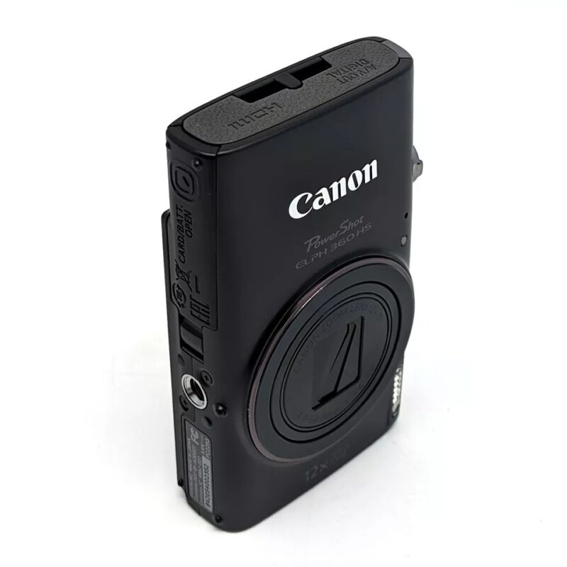 Canon PowerShot ELPH 360 HS Digital Camera 20.2 MP Black - Image 4